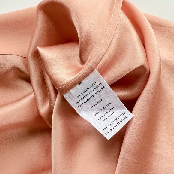 AYR The Ten Outta Ten - Heavyweight Silk Bias Cut Slip Dress Sunset Pink XS - Picture 11 of 16